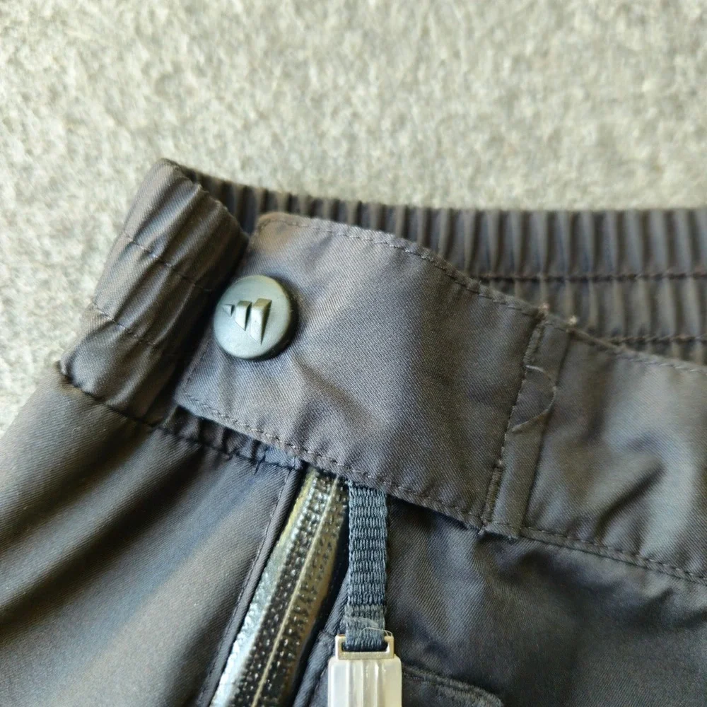 Adidas Rain Pants Mens XL Black Climaproof Side Zip Outdoor Golfcore Y2K EUC